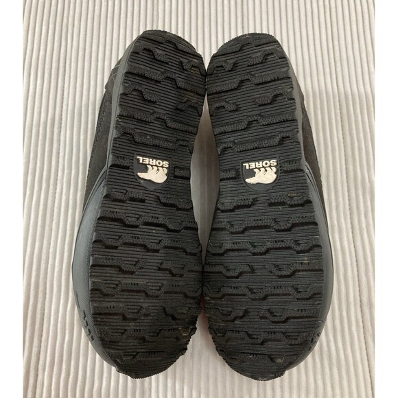 Sorel Chesterman Men’s 8.5 Black Leather Canvas Winter Chukka Boots Casual - Picture 6 of 8